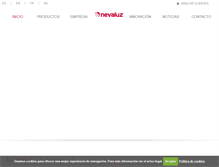 Tablet Screenshot of nevaluz.com